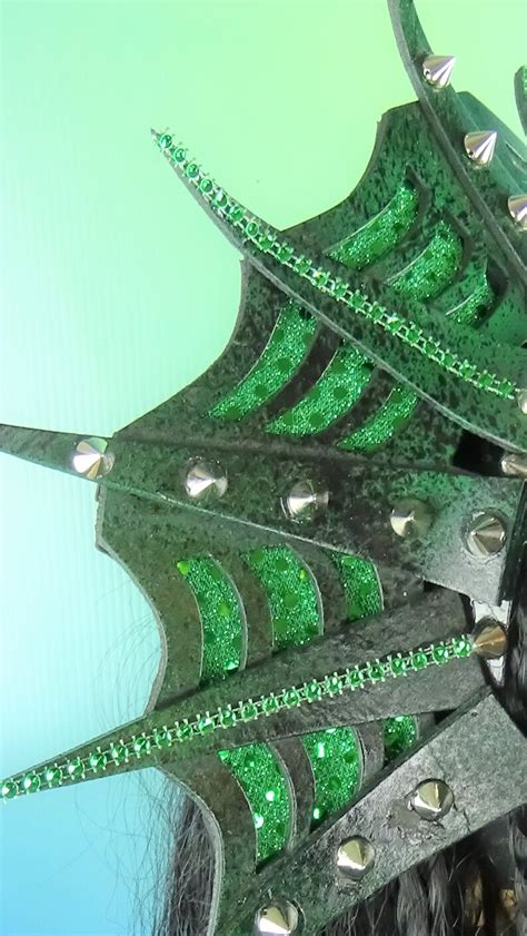 Wicked Witch Of Emerald City Crown Etsy