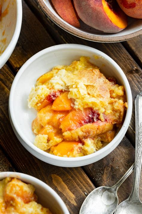 Easy Peach Cobbler With Cake Mix Oh Sweet Basil