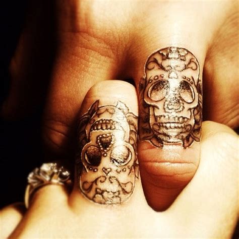 In the last few decades, traditional wedding customs have taken a back seat to new and exciting trends that express each couples unique sense of style. Finger Tattoos For Couples