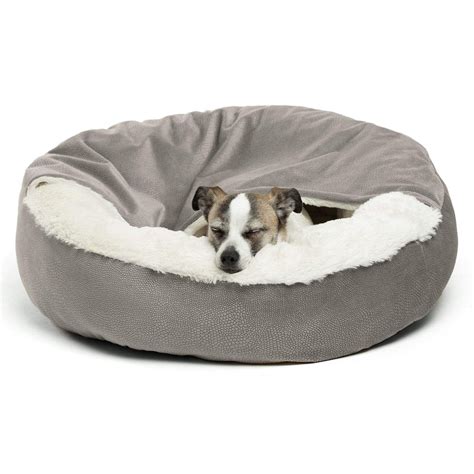 Best Friends By Sheri Cozy Cuddler Ilan Pet Dog Bed Standard Gray
