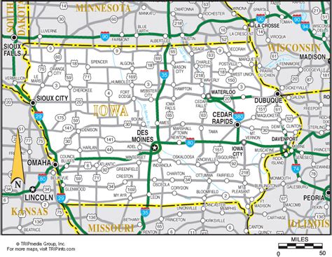 Iowa Road Map