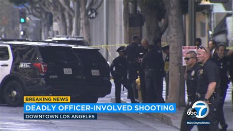 Suspect Dies After Officer Involved Shooting In Downtown La Video