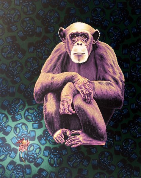 Ape Painting By Stephen Hall Fine Art America
