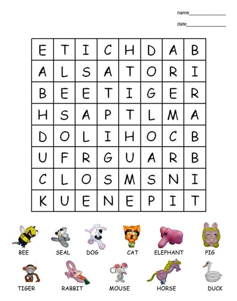 Word search for kids