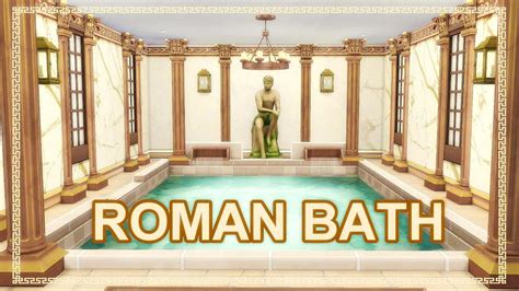 How I Built A Roman Bath Spa In Sims 4 No Cc Speed Build Youtube
