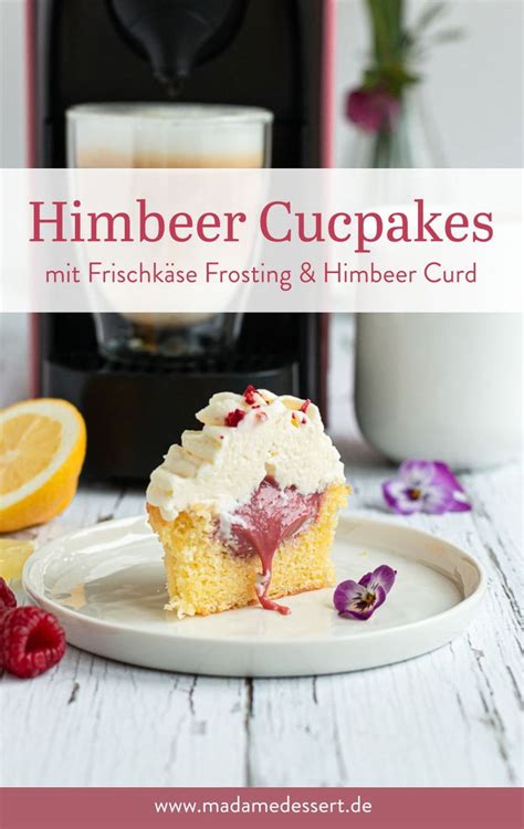 Himbeeren dicht an dicht auf die creme setzen. Himbeer Cupcakes mit Frischkäse Frosting & Himbeer Curd ...