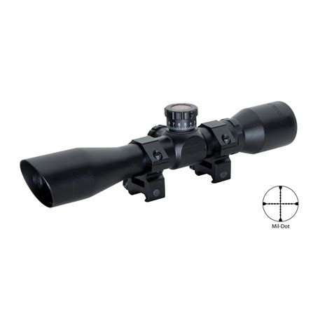 Truglo Tru Brite Extreme Compact Tactical Rifle Scope With Rings