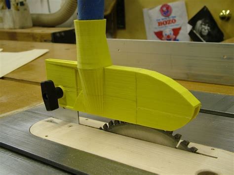 Third, measure the distance from the blade to the inside. table saw guard, dust collector by 1oldclown - Thingiverse ...