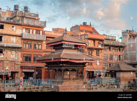 Daily Life In Bhaktapur Nepal Stock Photo Alamy