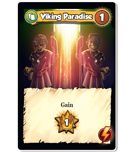 Vikings Gone Wild Viking Paradise Promo Card Lucky Duck Games