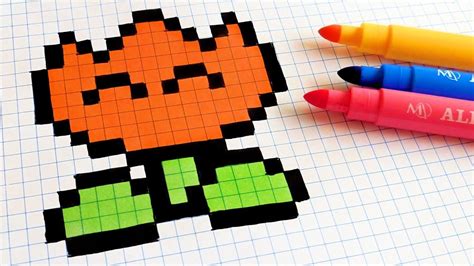 Los niños descubrirán el personaje secreto que les tocó coloreando los cuadritos de colores según el valor que usted le ponga a cada color, pueden ser letras, vocales, números, sílabas, etc. Handmade Pixel Art - How To Draw Kawaii Tulip #pixelart ...