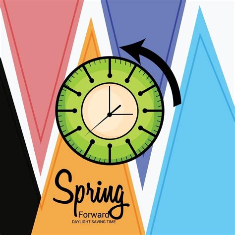 Vector Illustration Of A Banner For Change Your Clocks Message For