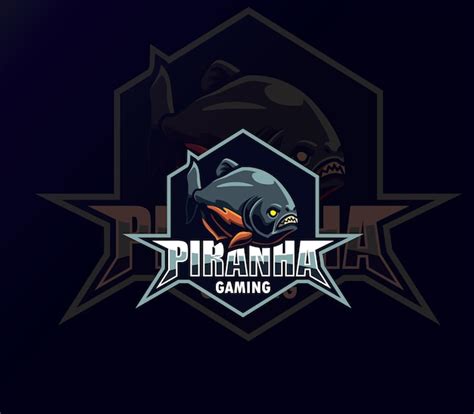 Premium Vector Piranha Mascot Sport Logo Design