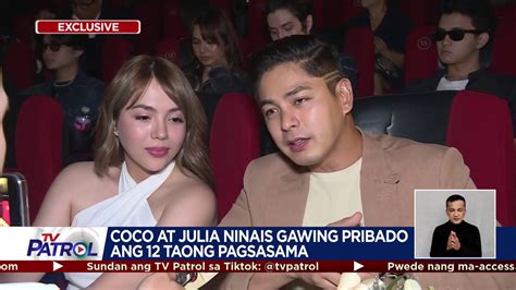 Tv Patrol On Twitter Exclusive Napaamin Sina Coco Martin At Julia