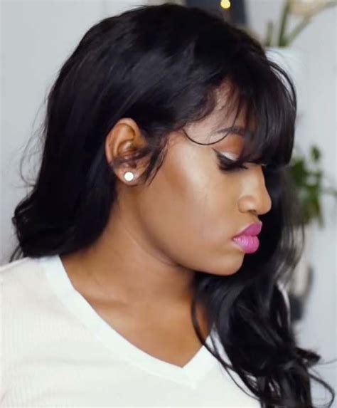 Black Women Hairstyles With Bangs For Thick Hair Womens Hairstyles