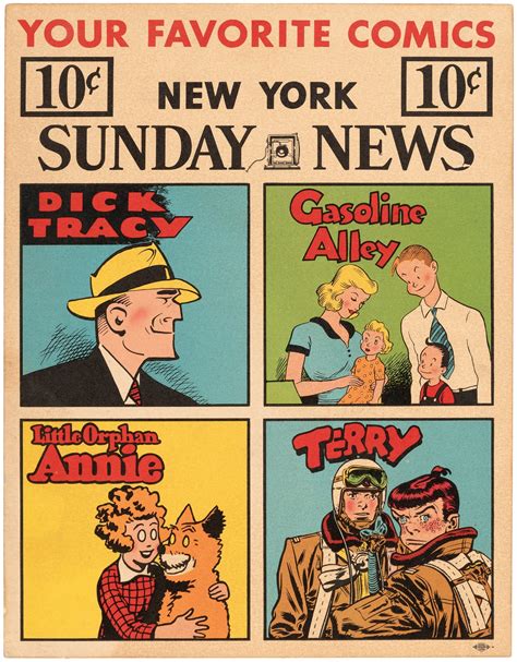 Hakes New York Sunday News Newspaper Comic Strip Characters Sign