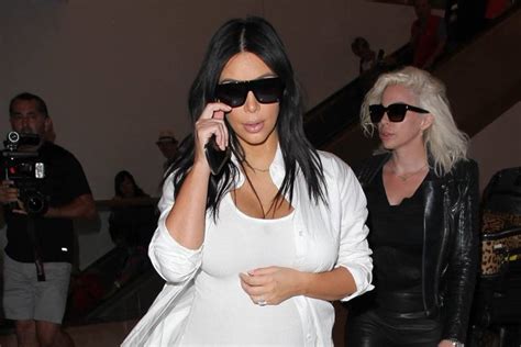 Kim Kardashian Naked Selfie Of Pregnant Baby Bump Instagram Glamour UK