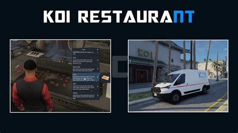 Paid Esx Qbcore 🍣 Koi Restaurant Job Nopixel Inspired Realistic