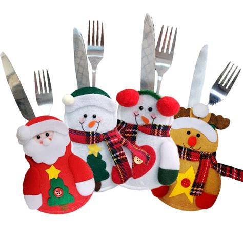 Christmas Knife And Fork Pouch Christmas Decorationchristmas Ornament