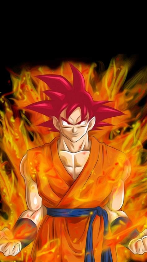 Anime Goku Ssj God Wallpapers Wallpaper Cave