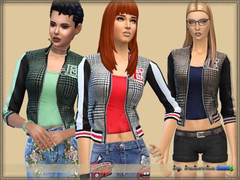 The Sims Resource Bomber Jacket E By Bukovka • Sims 4 Downloads