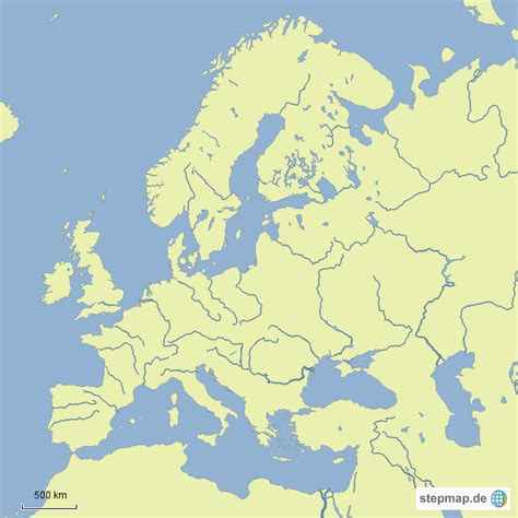 Die wolga, die sich fast 3.700 kilometer ausdehnt, ist der längste fluss in europa. Flüsse In Europa Karte Beschriftet | Kleve Landkarte