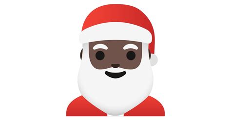 🎅🏿 Santa Claus Dark Skin Tone Emoji