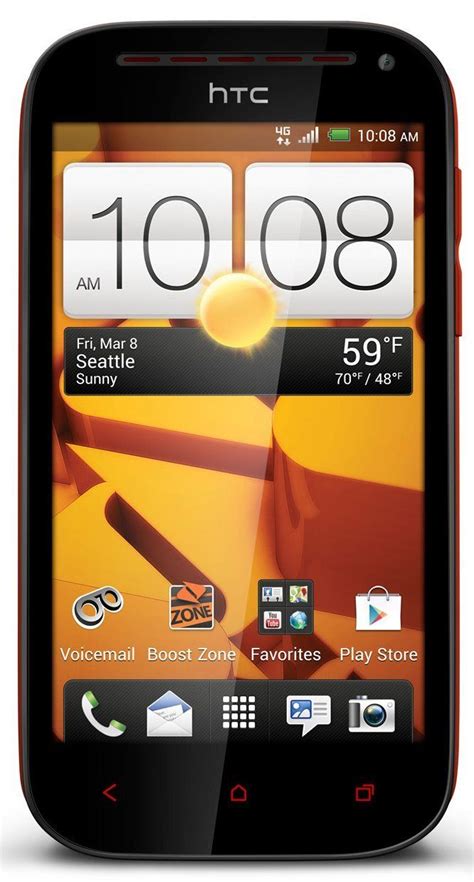 Htc One Sv 4g Lte Prepaid Android Phone Boost Mobile