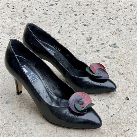Vintage Shoes Emanuel Ungaro Heels Pumps Retro Womans Etsy