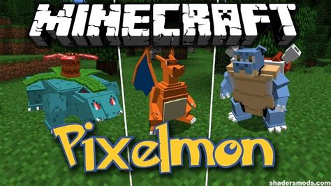 Pixelmon Mod Pok Mon Inside Minecraft Shaders Mods