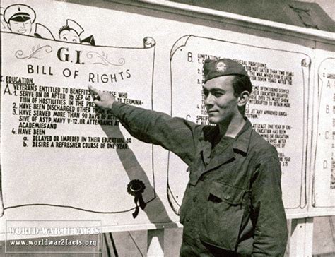 G I Bill Of Rights Passed World War 2 Facts