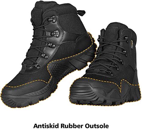 Free Soldier Mens Waterproof Hiking Boots Tactical Work Boots Outdoor