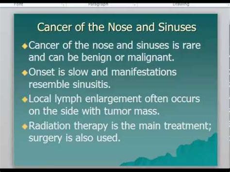 Larger polyps are more likely to become cancerous than smaller ones. Nasal Polyps, Cancer of the nose and sinuses, facial trauma - YouTube