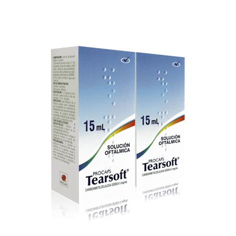 Tearsoft Carboximetilcelulosa 5 Solución Oftálmica Procaps Frasco X 15 Ml