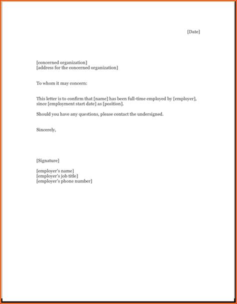 Writing a formal letter is often considered as an intimidating task by people. Employment Verification Letter to whom It May Concern Template Samples | Letter Cover Templates