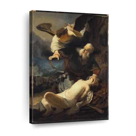 The Sacrifice Of Isaac Wall Art Painting By Rembrandt