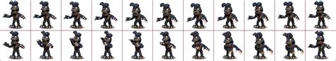 The Spriters Resource Full Sheet View Fnaf World Nightmare Bonnie