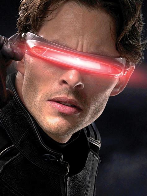 James Marsden Cyclops Signature Visor On Custom Display Base From X Men