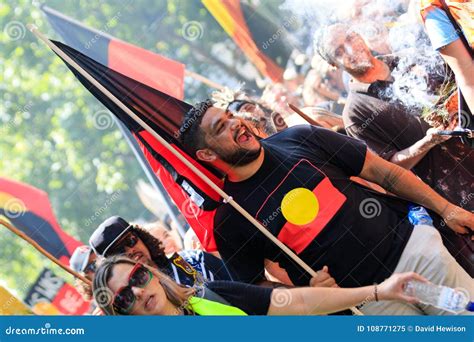 Invasion Day Australia Day Protests In Melbourne Editorial Image Image Of Protest Parliament