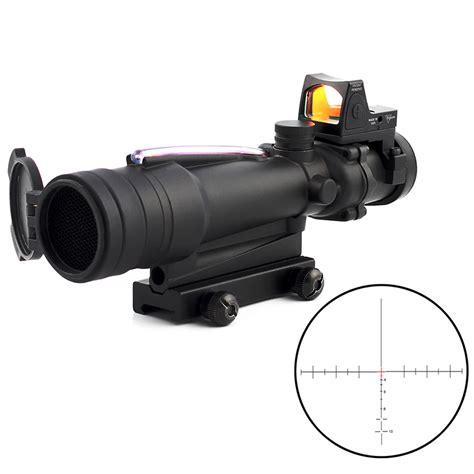 Hunting Acog 35x35 Red Fiber Source Real Fiber Scope With Rmr Red Dot