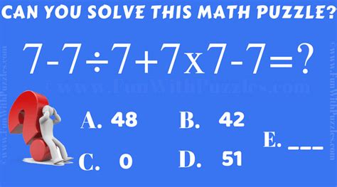 Can You Solve This Math Brainteaser Its A Bit Of A Riddle Answer My