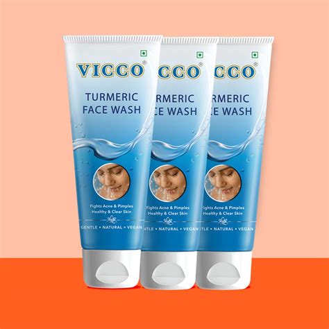 Vicco Turmeric Face Wash With Foam Base 70g Pack Of 3 Vicco Labs
