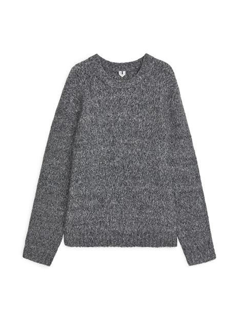 Wool Yak Blend Jumper Grey Arket