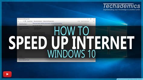 How To Speed Up Internet Connection For Windows 10 Youtube