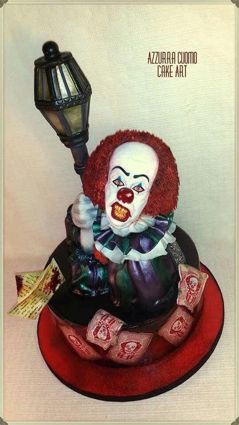 Pin By Shelly On It Cakes Scary Cakes Clown Cake Pennywise The Dancing Clown