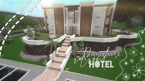 Bloxburg Paradise Retreat Hotel 316k Youtube
