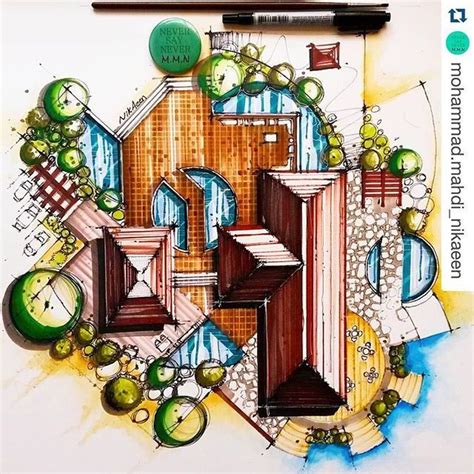 The carter/tucker house is primarily an investigation of the verandah/aisle and its potential as an iconic element common between eastern and western architecture. Resultado de imagem para croqui arquitetura colorido ...