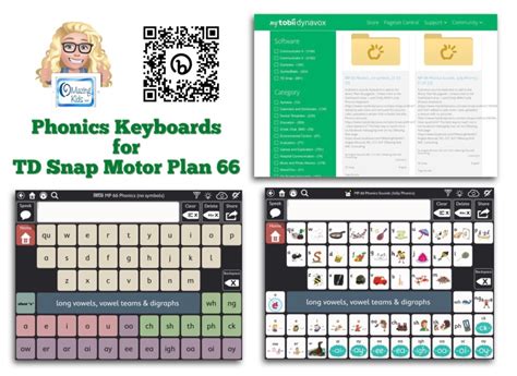 Td Snap Phonics Keyboards For The Motor Plan 66 Pageset Free To