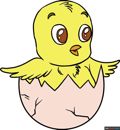 How To Draw An Easter Chick Really Easy Drawing Tutorial