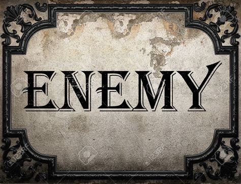 Enemy Word On Concrette Wall Everything